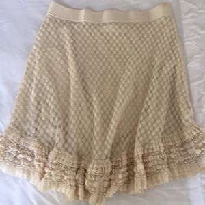 Max Studio Lace Stretch Above Knee Skirt -  SZ Small